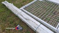 2 x metal compound gates 8ft high by 16ft wide .brand new with metal posts. - 6