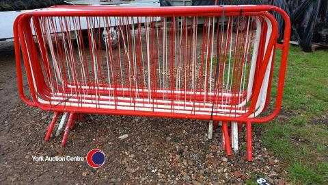 12 x pedestrian barriers