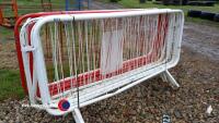 12 x pedestrian barriers