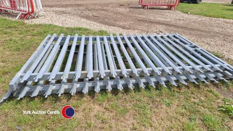 2 Galvanised security gates