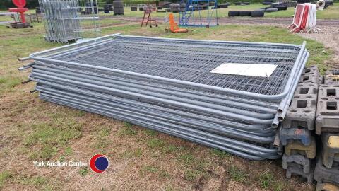 20 Herras fence panels and feet