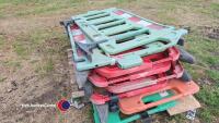 8 x plastic pedestrian barriers - 2