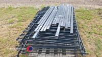 Pallet of steel fencing and posts - 3