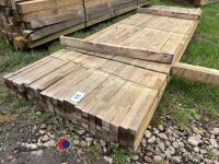 Timber - approx 118in x 2in x 1in - 3