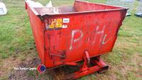 Fork lift skip mini tip skip