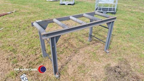 Heavy duty conveyor roller table, L 140cm x W 54cm x H 75cm