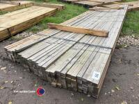 Timber - approx 118in x 2in x 1in - 3