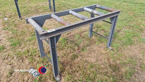Heavy duty conveyor roller table, L 140cm x W 54cm x H 75cm