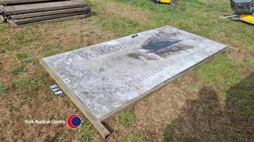 100in x 50in steel sign board