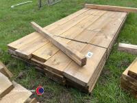 Timber - approx 94.5in x 7.5in x 2in