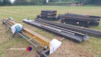 Certex overhead gantry crane, safe working load, 500kg, gwo, taken from factory and no longer needed, c/w legs, tracking and bolts, 18ft wide, spares in office