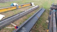 Certex overhead gantry crane, safe working load, 500kg, gwo, taken from factory and no longer needed, c/w legs, tracking and bolts, 18ft wide, spares in office - 11