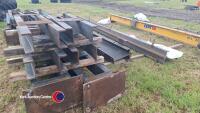 Certex overhead gantry crane, safe working load, 500kg, gwo, taken from factory and no longer needed, c/w legs, tracking and bolts, 18ft wide, spares in office - 18