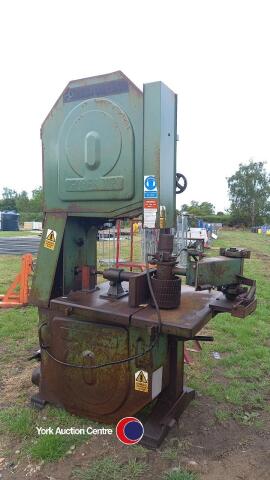 PTO driven band saw and hydraulic feed