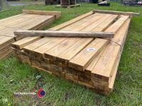 Timber - approx 95in x 4.5in x 2in - 3