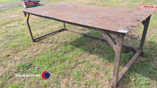 Large welders fabricators table 8 x 4 approx