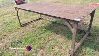 Large welders fabricators table 8 x 4 approx