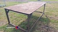 Large welders fabricators table 8 x 4 approx - 2