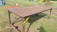 Large welders fabricators table 8 x 4 approx - 3