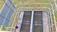 2 x metal cages for storing logs - 2