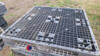 13 x hard plastic black pallets (105w x 105l x 15d) - 2