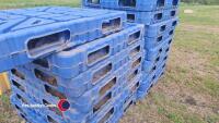 17 x hard plastic blue pallets (105w x 105l x 15d) - 4