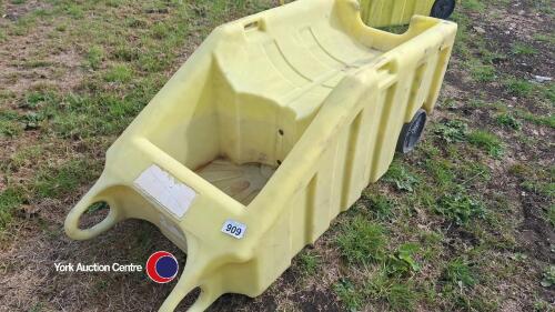 Heavy duty portable poly dolly (69in x 32in x 26.5in) blue pallet