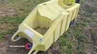 Heavy duty portable poly dolly (69in x 32in x 26.5in) blue pallet