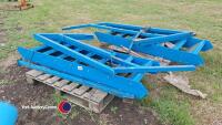 Set of steel gantry with handrails with handrails
