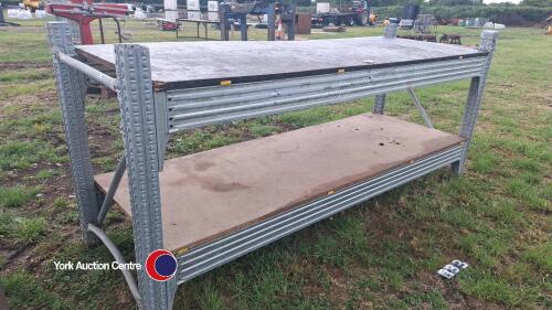 Small heavy duty work bench