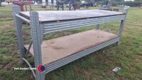 Small heavy duty work bench