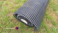 Huesker Fortrac geogrid traffic/car park matting, 2.5m wide x 50m long - 3