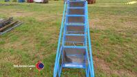 Blue warehouse steps - 2