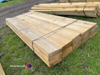 Timber - approx 96in x 7.5in x 2in - 3