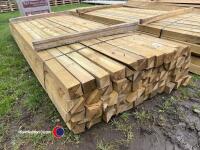 Timber - approx 117.5in x 3in half cuts - 3