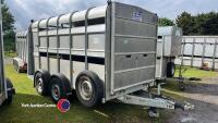 Ifor Williams 12ft cattle/sheep trailer with decks, good tyres, one owner from new. - 2