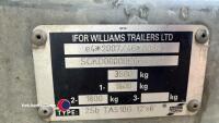 Ifor Williams 12ft cattle/sheep trailer with decks, good tyres, one owner from new. - 8