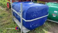 2000ltr water transport tank in galvanised stillage