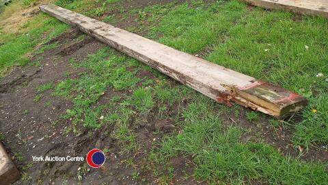 Reclaimed pitch pine beams