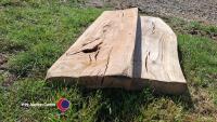 2 x Sycamore Slab approx 4ft x 1ft x 3in thick - 2