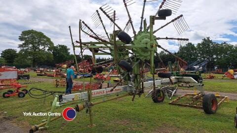 Claas Liner 880 Profi twin rotor rake, wo