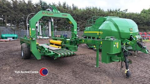 McHale 998 square bale wrapper, gwo, 2016