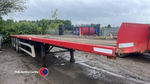 Artic 45ft flat trailer, 2005