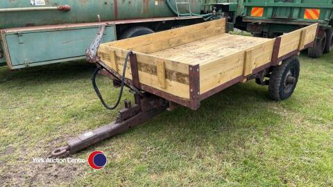 Massey Ferguson industrial trailer, originally on Bradford council, new floor, tips well no leaks and all original brake components still present