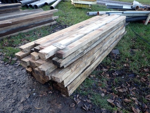 40 pieces of hardwood timber 4x2 x 1.8m long