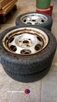 4 x smart car wheels and tyres - 2