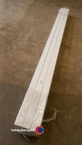 6 lengths of square white down pipe