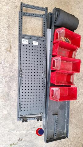 Metal garage or van metal shelving