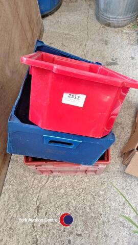 Assortment of large storage crates