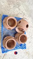 4 Terracotta strawberry pots made by Yorkshire Flowerpots - 3